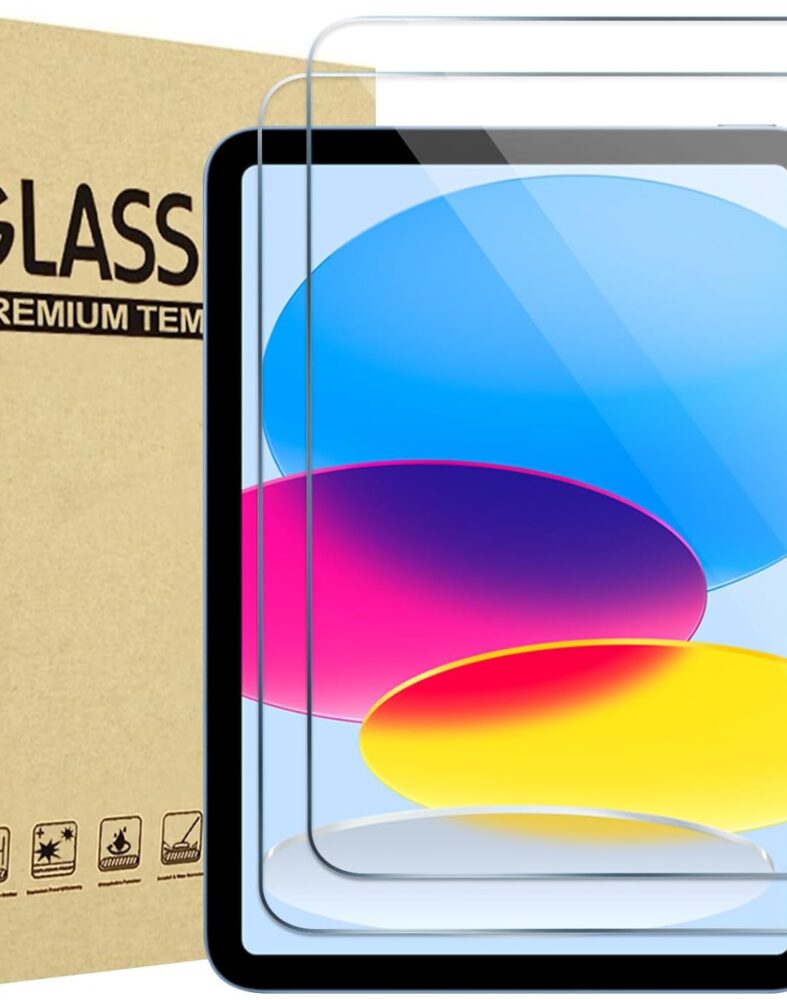 ProCase 2 Pcs Screen Protector for iPad A16 2025 11th 11" /10th 2022 10.9 | Tempered Glass Film Guard -Clear