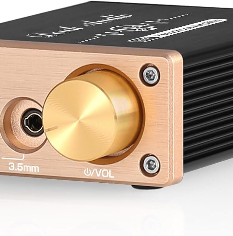 Douk Audio U3 PRO HiFi Mini Class A Headphone Amplifier – High-Power Desktop Amp for 18-600Ω Headphones, 1500mW Output, 3.5mm & 6.35mm Jacks, DC 5V