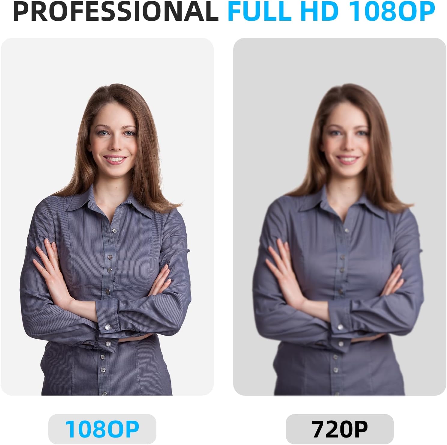 1080P HD Webcam, USB Plug & Play Computer Camera, Auto Low-Light Streaming Camera, Noise-Canceling Microphone Web cam - for Video on Laptop & Desktop - Image 3